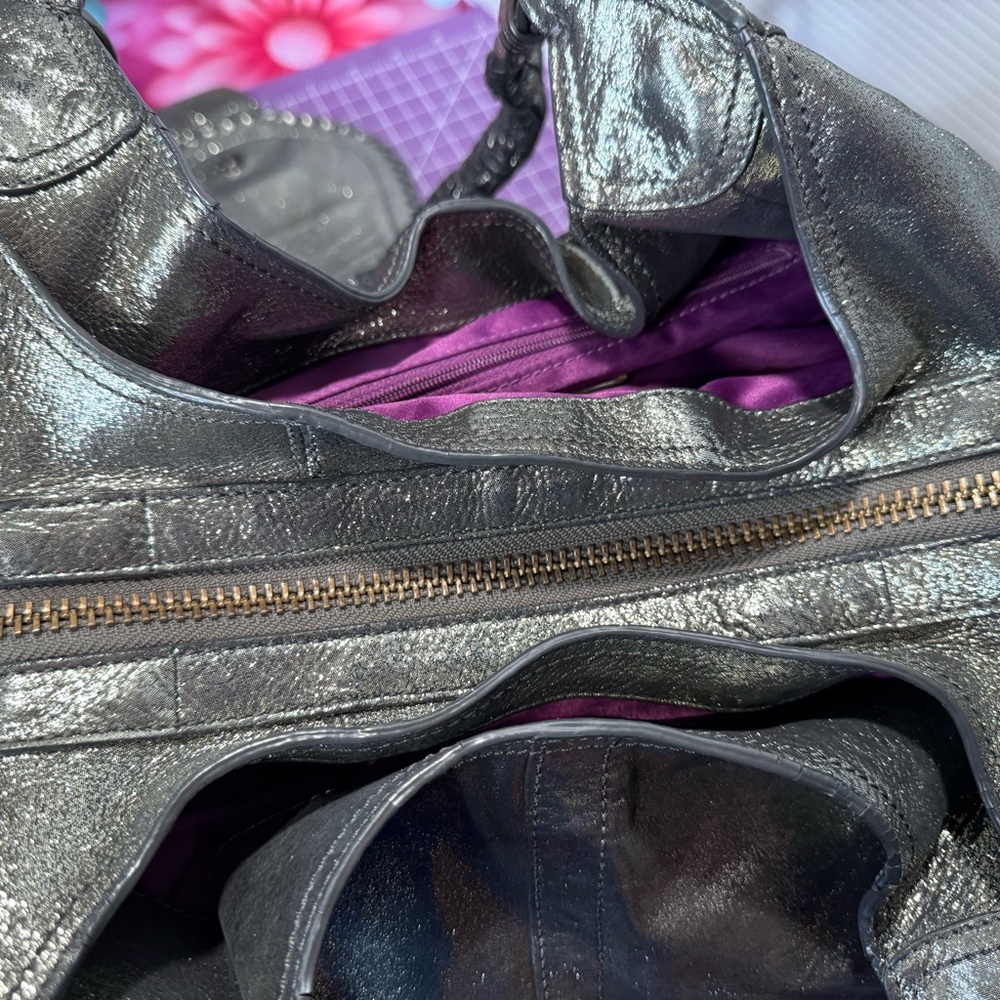 Rare Coach Metallic Leather Annie Bag - Picture 10 of 15